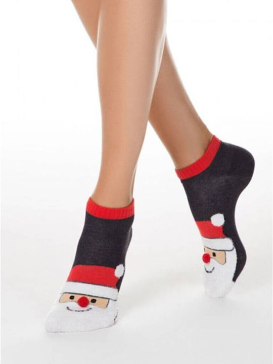 Conte Elegant Damentaschen Weihnachts Socken Schwarz Conte Elegant Damentaschen Weihnachts Socken Schwarz