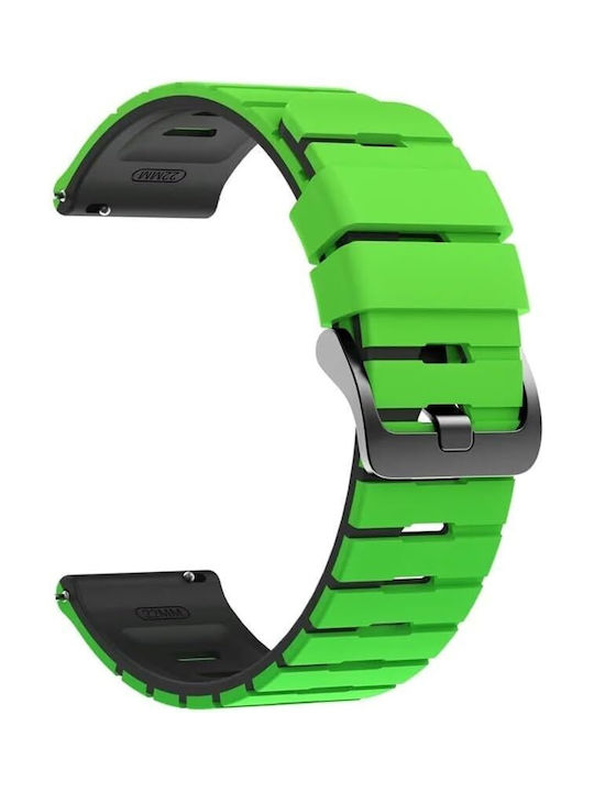 Silicone Strap Hybrid Amazfit Gtr 4 46mm Lime Green Black