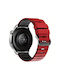 Silicone Hybrid Strap Amazfit Stratos 2s/3 Red Black