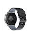 Silicone Hybrid Strap Amazfit Stratos 2s/3 Black Grey