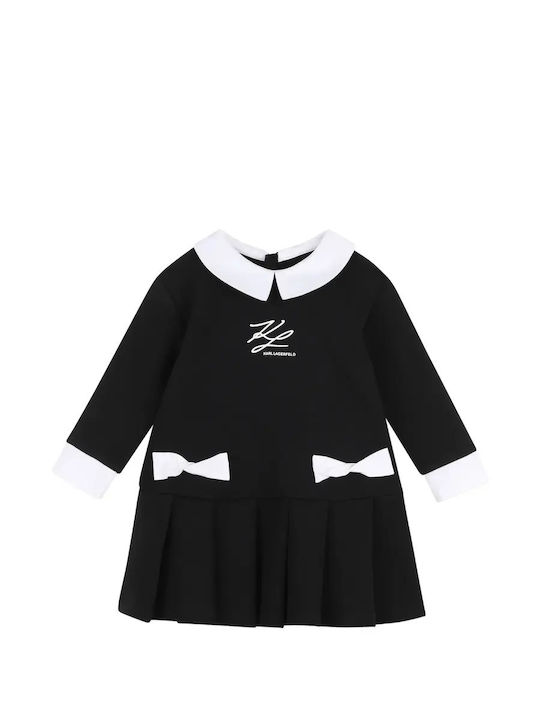 Kinderkleid Langärmelig Schwarz