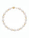 Kiriakos Gofas Damen Armband aus 14K Gold mit Perlen 18cm