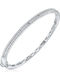 Jools Women's Silver Handcuff Bracelet with Zircon