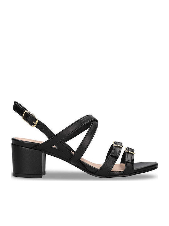 Обувки на ток Черни Hebea Black AppleSkin 41