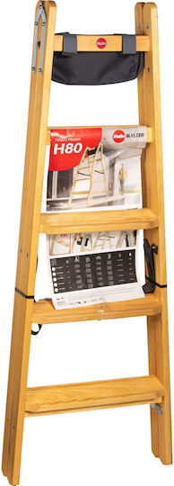 Hailo Aluminium-Leiter mit 5 Stufen 80cm
