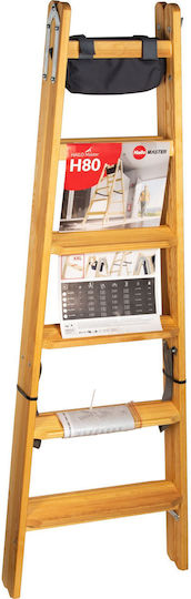 Hailo Aluminium-Leiter mit 6 Stufen 80cm