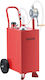 Vevor Portable Fuel Transfer Container 56.8l Carbon Steel Manual Pump Wheels Red Jsjyc2lsybcygt3ac001v0