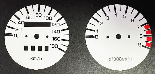 Weiße Instrumententafel für Yamaha Xt600 Ii