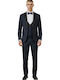Men's Groom's Suit with Vest Navy