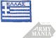 Greek Flag Embroidered Patch Velcro Colorful