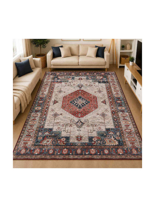 Non-Slip Rectangular Grey Rug 120x180cm