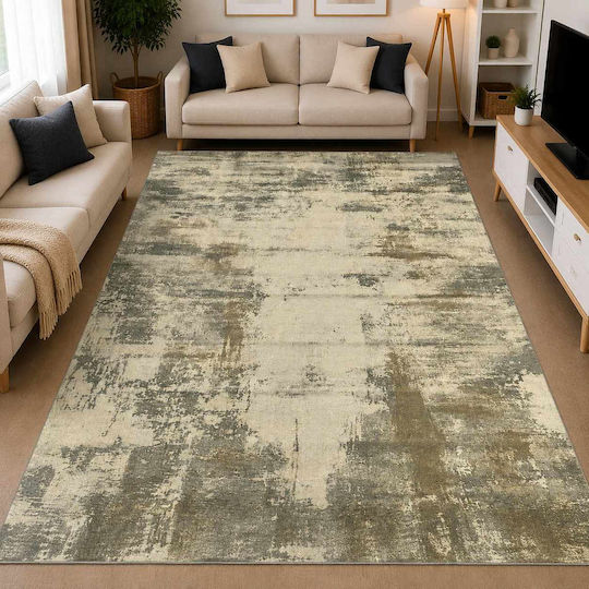 Неплъзгащ Се Килим Правоъгълен Сив 120x180см