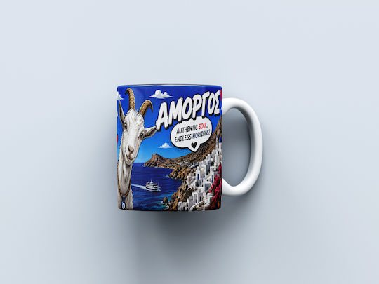 Digital Place Amorgos Ceramic White Mug 330ml