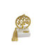 Kalliopi Silver Tabletop New Year's Lucky Charm Little Gold Tree Made of Stone 2027