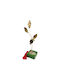 Kalliopi Silver Tabletop New Year's Lucky Charm Green Pomegranate Made of Stone 2027 5x5cm