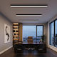 kelvo LED Commercial Linear Ceiling Lighting 72W Warm White IP20 with Adjustable Intensity L120xW7.5xH7.5cm
