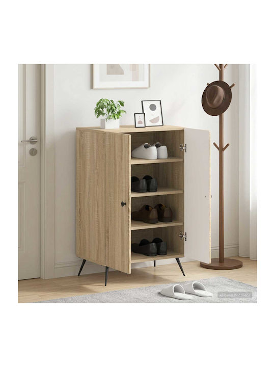Breda Метален шкаф за обувки Бежов 59.5x39.5x90 см