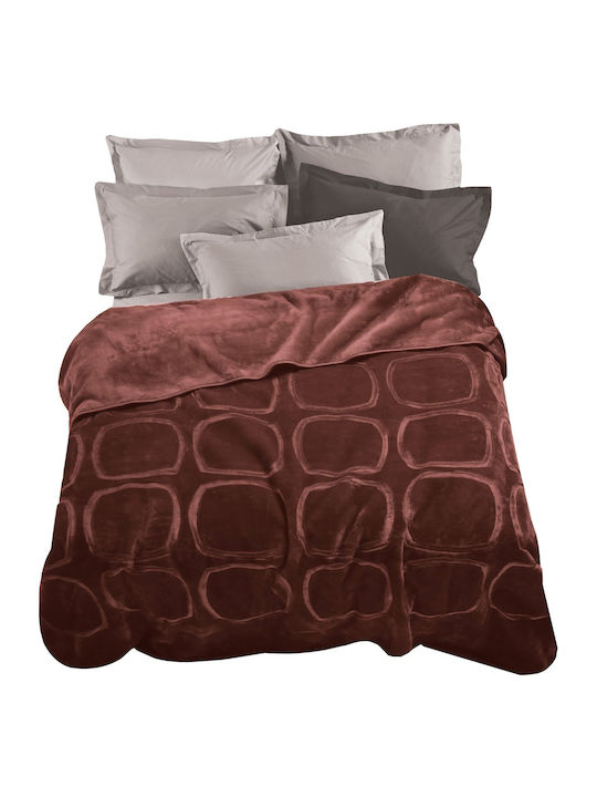 Marwa Pique Double Blanket 220x240cm Coffee