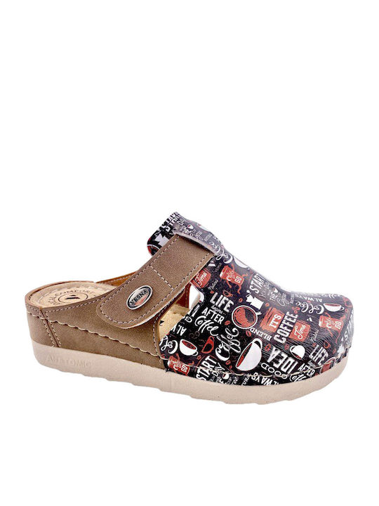 Anatomic Leather Women's Brown Slippers