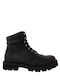 Leder Herrenstiefel Schwarz
