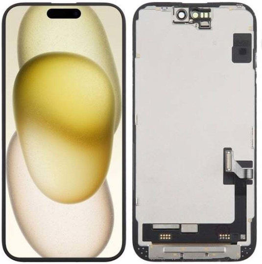 Screen with Touch Mechanism for Apple iPhone 16 (Black)
