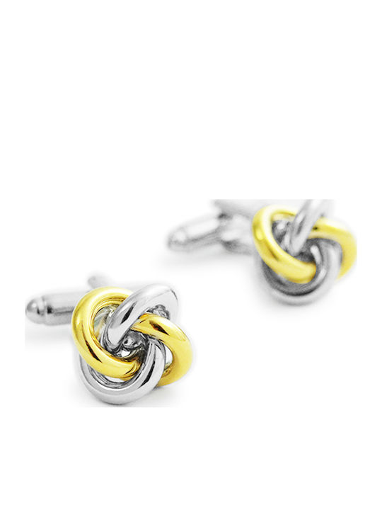 GW Cufflinks Made of Gold in Silver Colour
