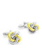 GW Cufflinks Made of Gold in Silver Colour