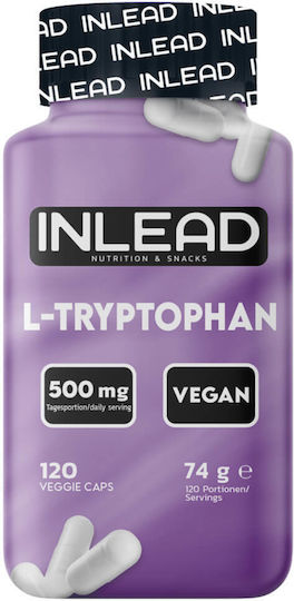 Inlead Nutrition Tryptophan 500mg 120 Vegetable Capsules 1 Capsules