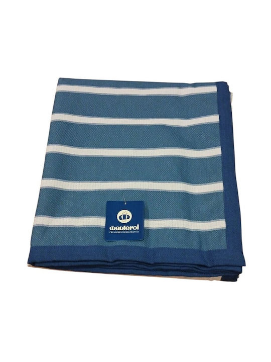 Manterol Casa Cubre Double Cotton Blue Coverlet...