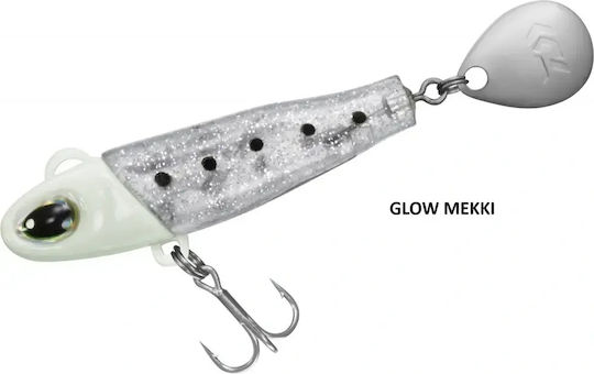 Daiwa Mg Little Spin Momeli Artificiale Fluorescente 5.1cm/10g Glow Mekki Shirasu
