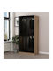 Doppeltür Kleiderschrank Gold Eiche/dunkel Grau 90x52x210cm