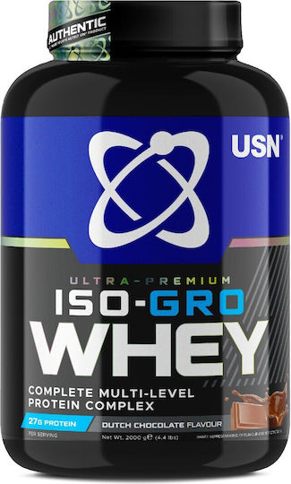 USN Iso Gro Whey Протеин от Суроватка с Креатин & Вкус Chocolate 2kg