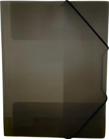 Dosar Plastic Optima Elastic Colțuri Lățime 40mm 800 Microni Fumuriu