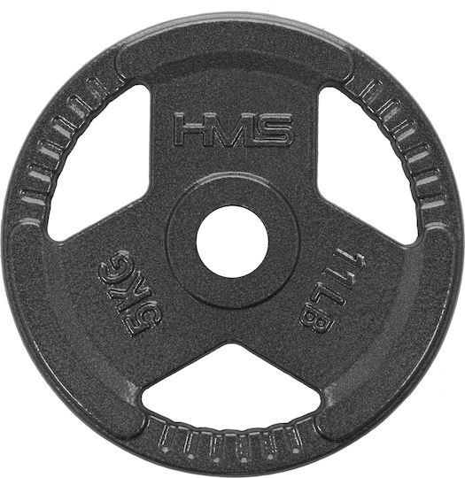 HMS Strength Training Plate 1 x 5kg Ø31mm With Handles