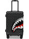 Sprayground Shinobi Sharks In Paris Cabin Hard Black Suitcase 55cm Height
