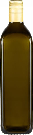 Μπουκάλι Marasca Square Olive 750ml Βάμματα Ελαιολάδου Γυάλινο Μπουκάλι