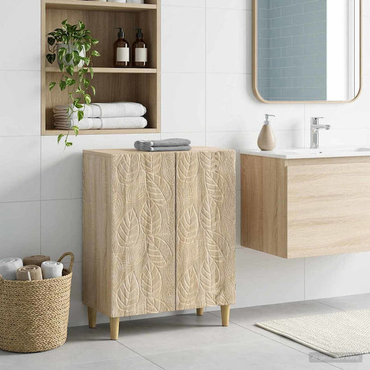 vidaXL Πάγκος χωρίς Νιπτήρα Μ59.5xΒ31xΥ80cm Sonoma Δρυς