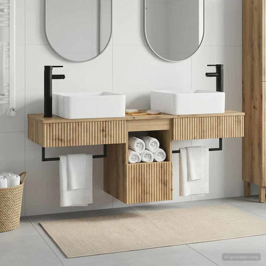 vidaXL Vanity Unit Without Sink W53xD35xH39cm Oak