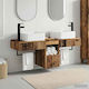 vidaXL Vanity Unit Without Sink W53xD35xH39cm Aged Wood
