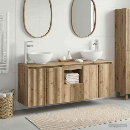 vidaXL Bathroom Vanity Unit without Sink 49.5xD35xH63cm Oak