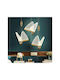 Led Luxury Chandelier 3 Golden Butterflies