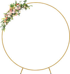 Metall Gold Kreis Bogenrahmen Stand Ballons 2m Hochzeitswand