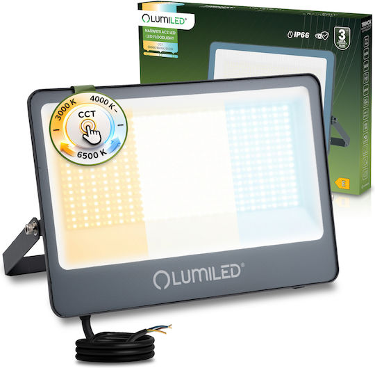 LED Flood Light Trinox 200W 22000lm CCT IP66 Grey Lumiled