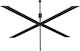 Uhome Metal Furniture Leg Suitable for Table / Coffee Table 135x75x70cm Black