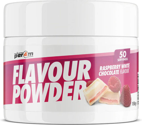 Per4m Flavour Powder Ειδικό Συμπλήρωμα Διατροφής 150gr Raspberry White Chocolate