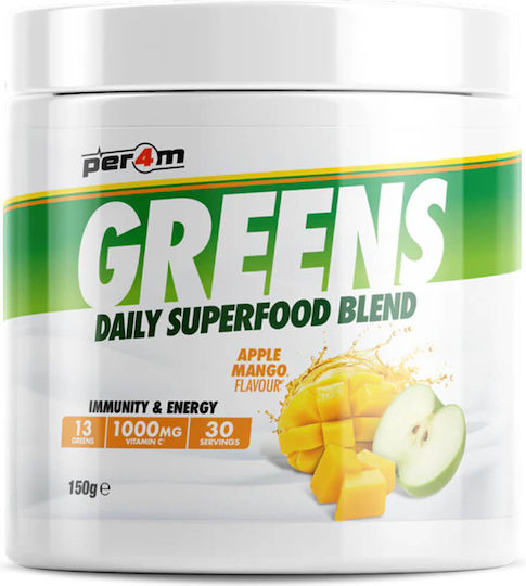 Per4m Greens Специална хранителна добавка 150gr Apple Mango