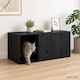 vidaXL Black Cat Nest