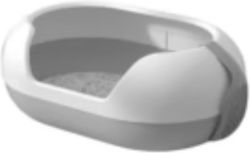 Denik Pets Katzenklo Grau M60 x B41 x H24cm Denik Pets Katzenklo Grau M60 x B41 x H24cm