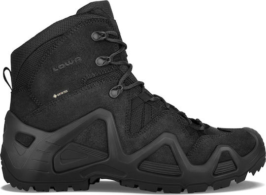 Lowa Military Boots Waterproof with Gore-Tex Membrane Leather Black