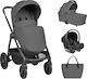 Kikka Boo Modena Reversible 2 in 1 Baby Stroller Suitable for Newborn Grey